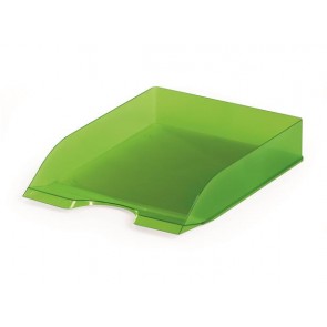 Irattálca, műanyag, DURABLE, "Basic", áttetsző zöld
