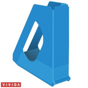 Iratpapucs, műanyag, 68 mm, ESSELTE "Europost", Vivida kék
