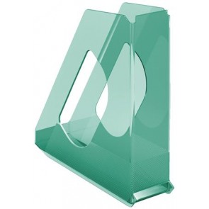 Iratpapucs, műanyag, 68 mm, ESSELTE "Colour`Breeze", zöld