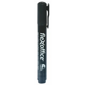 Alkoholos marker, 1,5 mm, kúpos, FLEXOFFICE "PM03", fekete