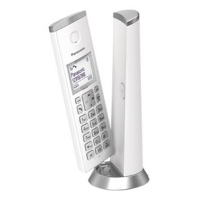 Telefon, vezeték nélküli, PANASONIC, "KX-TGK210PDW DECT", fehér