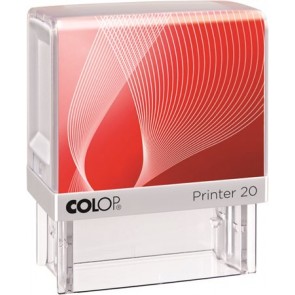 Bélyegző, COLOP "Printer IQ 20" fehér ház - fekete párnával
