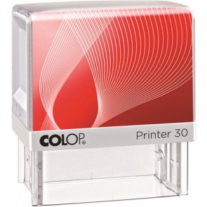 Bélyegző,  COLOP "Printer IQ 30" fehér ház - fekete párnával