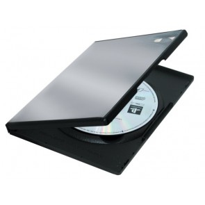 DVD-tok, normál, 1 lemez, PP, FELLOWES, fekete
