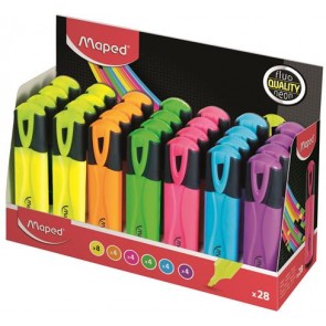 Szövegkiemelő display, 1-5 mm, MAPED "Fluo Peps Classic", vegyes színek