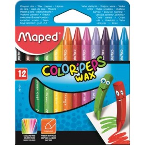 Zsírkréta, MAPED "Color`Peps Wax", 12 különböző szín