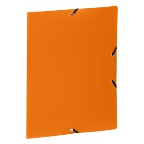 Gumis mappa, 15 mm, PP, A4, VIQUEL "Essentiel", narancssárga