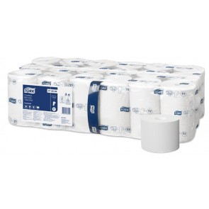 Toalettpapír, T7 rendszer, 1 rétegű, 13,1 cm átmérő, Universal, TORK " Mid-size", fehér