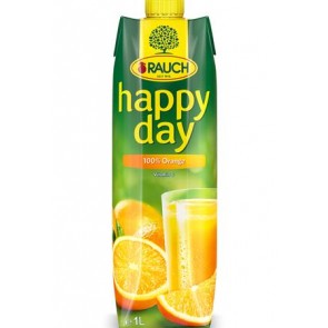 Gyümölcslé, 100%, 1 l, RAUCH "Happy day", narancs