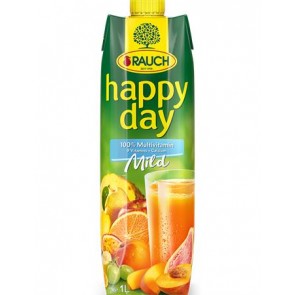 Gyümölcslé, 100%, 1l, RAUCH "Happy day", multivitamin mild