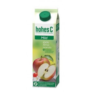 Gyümölcslé, 100%, 1 l, HOHES C " Mild Juice", alma-acerola