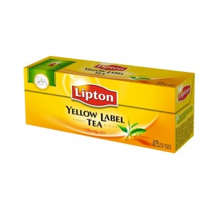 Fekete tea, 25x2 g, LIPTON "Yellow label"