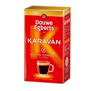 Kávé, pörkölt ,őrölt, vákuumos csomagolásban, 225 g, DOUWE EGBERTS "Karaván" normál pörkölés