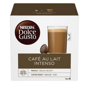Kávékapszula, 16 db, NESCAFÉ DOLCE GUSTO "Café au Lait Intenso"