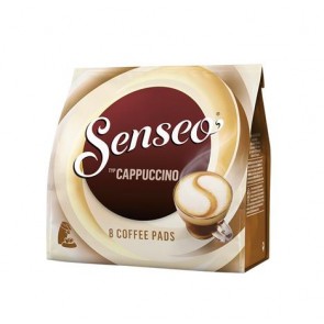 Kávépárna, 8 db, 92 g, DOUWE EGBERTS "Senseo",  Cappuccino