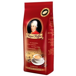 Kávé, pörkölt, szemes, 250 g, MOZART "Premium Intensive"