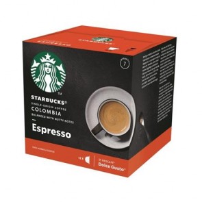 Kávékapszula, 12 db, STARBUCKS by Dolce Gusto®, "Espresso Colombia Medium Roast"