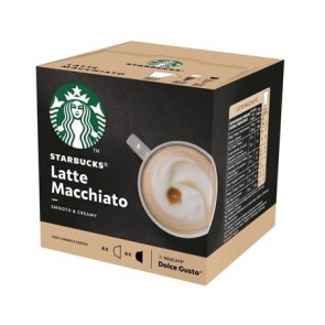 Kávékapszula, 12 db, STARBUCKS by Dolce Gusto®, "Latte Macchiato"