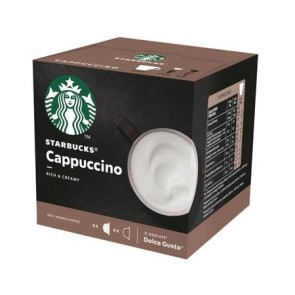 Kávékapszula, 12 db, STARBUCKS by Dolce Gusto®, "Cappuccino"