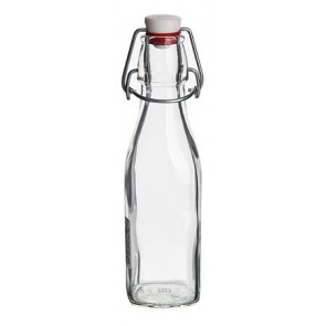 Csatos tárolóüveg, palack, 2db-os szett, 0,25l