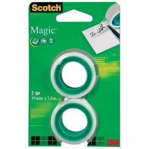 Ragasztószalag, 19 mm x 7,5 m, 3M SCOTCH "Magic tape 810"