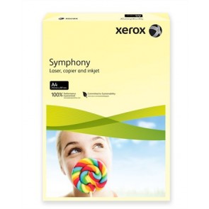 Másolópapír, színes, A4, 80 g, XEROX "Symphony", világossárga (pasztell)