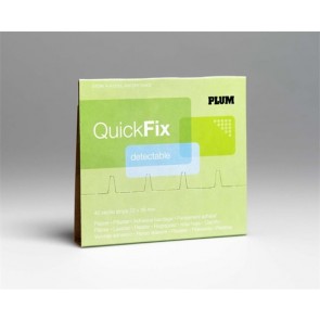 Sebtapasz utántöltő "Quick Fix", 45 darabos, kék, fémszálas, PLUM