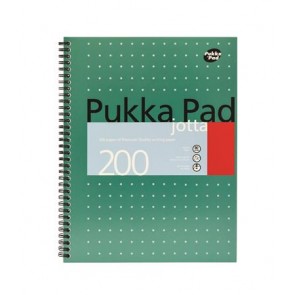 Spirálfüzet, A4+, kockás, 100 lap, PUKKA PAD, "Metallic Jotta"