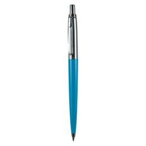 Golyóstoll, 0,8 mm, nyomógombos, középkék tolltest, PAX, kék