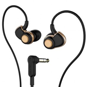 Fülhallgató, SOUNDMAGIC "PL30+", fekete-arany