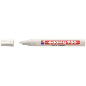 Lakkmarker, 2-4 mm, EDDING "750", fehér