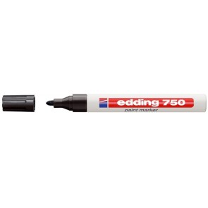 Lakkmarker, 2-4 mm, EDDING "750", fekete