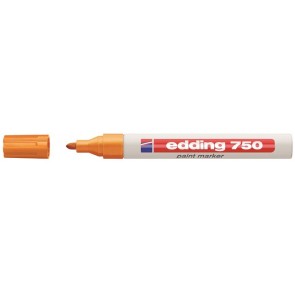 Lakkmarker, 2-4 mm, EDDING "750", narancssárga