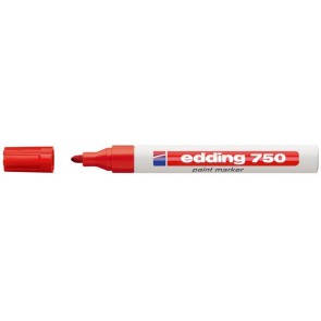 Lakkmarker, 2-4 mm, EDDING "750", piros