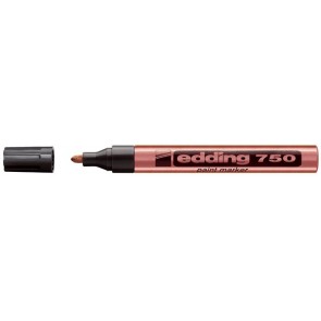 Lakkmarker, 2-4 mm, EDDING "750", vörösréz