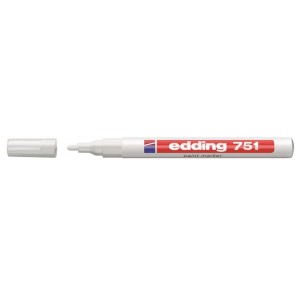 Lakkmarker, 1-2 mm, EDDING "751", fehér