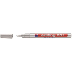 Lakkmarker, 1-2 mm, EDDING "751", ezüst