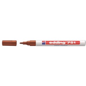 Lakkmarker, 1-2 mm, EDDING "751", barna