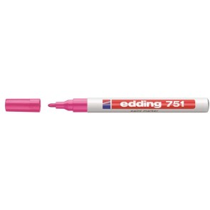 Lakkmarker, 1-2 mm, EDDING "751", rózsaszín