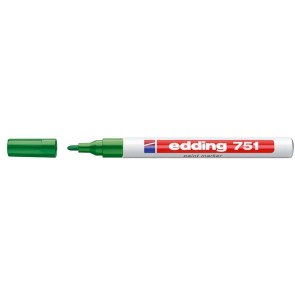 Lakkmarker, 1-2 mm, EDDING "751", zöld