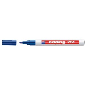 Lakkmarker, 1-2 mm, EDDING "751", sötétkék