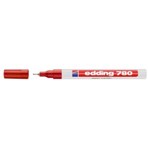 Lakkmarker, 0,8 mm, EDDING "780", piros