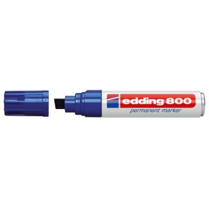 Alkoholos marker, 4-12 mm, vágott, EDDING "800", kék