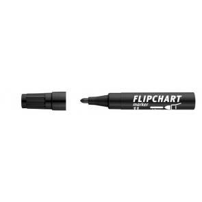 Flipchart marker, 1-3 mm, kúpos, ICO "Artip 11", fekete