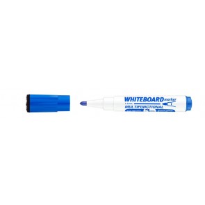 Tábla- és flipchart marker, 1-3 mm, multifunkciós, ICO "Markeraser" kék