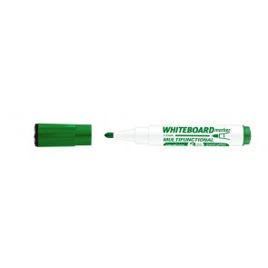 Tábla- és flipchart marker, 1-3 mm, multifunkciós, ICO "Markeraser" zöld