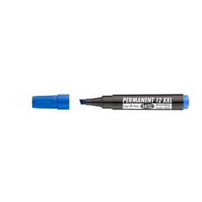 Alkoholos marker, 1-4 mm, vágott, ICO "Permanent 12 XXL", kék