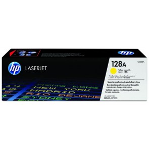 CE322A Lézertoner Color LaserJet Pro CM1415, CP1525N nyomtatókhoz, HP 128A, sárga, 1,3k