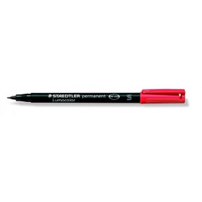 Alkoholos marker, OHP, 0,4 mm, STAEDTLER "Lumocolor® 313 S", piros