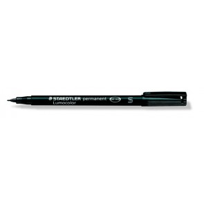 Alkoholos marker, OHP, 0,4 mm, STAEDTLER "Lumocolor® 313 S", fekete